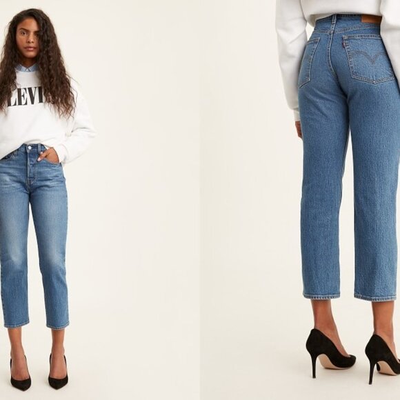 LEVI'S wedgie straight jeans in jive sound (sz27) - Picture 1 of 14